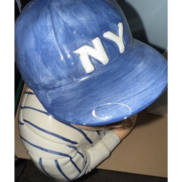 Vintage Babe Ruth Baseball Legend Hand Painted Cookie Jar By Clay Arts 1997 - Picture 11 of 12